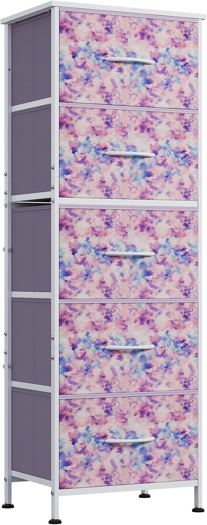 WLIVE Fabric Dresser, 5-Drawer Tall Dressers by WLIVE