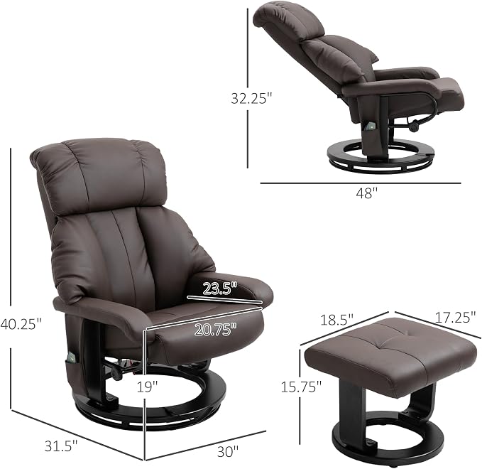 HOMCOM Massage Recliner Chair - Image 3