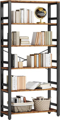 IRONCK Bookshelf, 31.5in Wide Shelf 6 Tier Bookcase, 110lbs/shelf Vintage by IRONCK