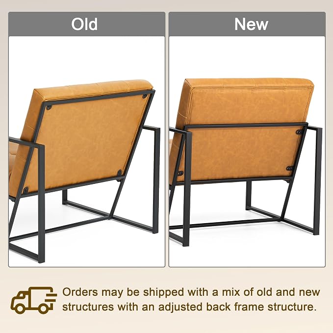 Glitzhome Mid Century Modern Accent Chair, Modern Living Room Chairs - Image 6