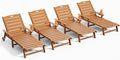 Outdoor Lounge Chair Set of 4 by LegacyAmerhomeDirect