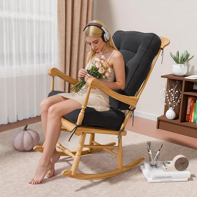 Rocking Chair Cushions with Pillow, Waterproof and Fade-Resistant Thicken - Image 7