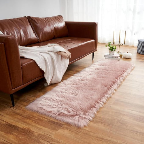 Arbosofe Ultra Soft Faux Fur Rug, Area Rugs, Kids Room Decor, 2 x 6 Feet - Image 2