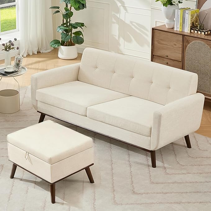 Kingfun Living Room Furniture Sets, Standard & Ottoman, Mid Century Modern by KINGFUN-Anexcitingoption
