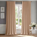 MIULEE Blush Beige Velvet Curtains 84 inches by MIULEE