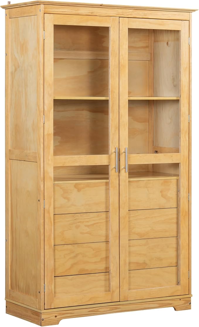 VilroCaz 75'' Tall Kitchen Pantry, Wood Freestanding Kitchen Storage Cabinet - Image 6