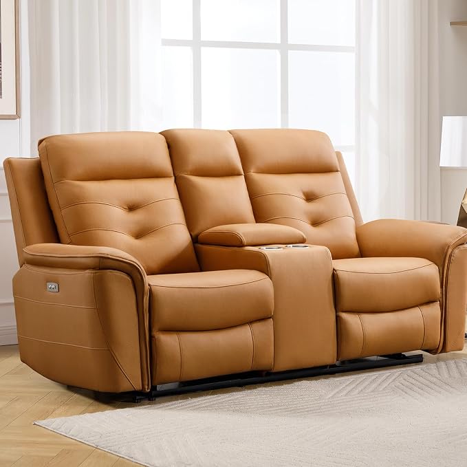 ANJ Power Reclining Loveseat Sofa by ANJ