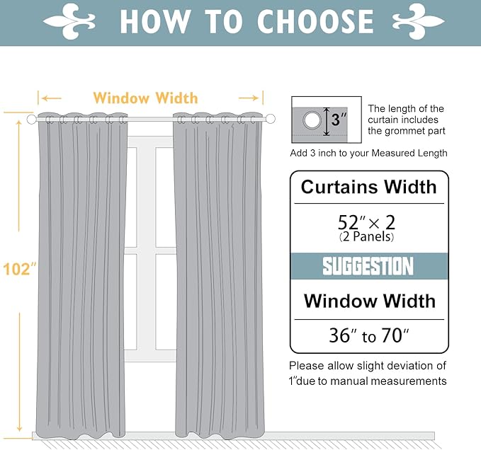 ChrisDowa 100% Blackout Curtains 102 inch Long - Image 5