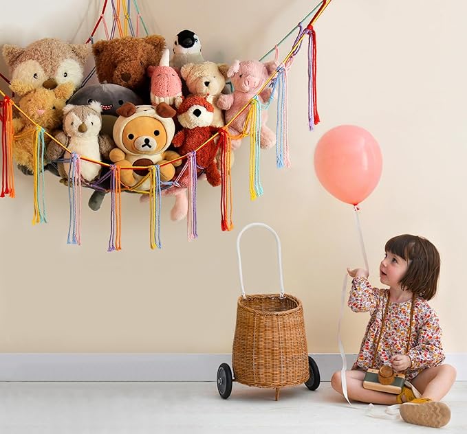 Stuffed Animal Hammock Corner Storage Net Cute Preppy Trendy Stuff Gifts - Image 4
