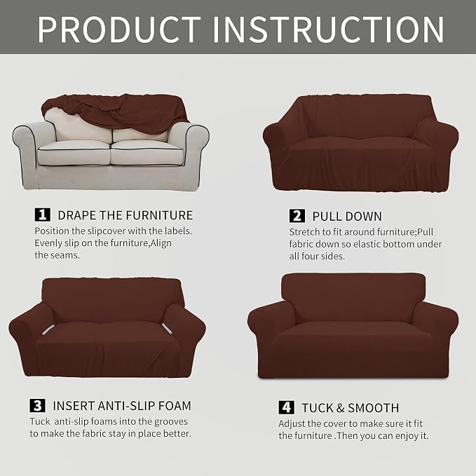 Easy-Going Stretch Oversized Sofa Slipcover 1-Piece Sofa Cover Furniture - Image 8