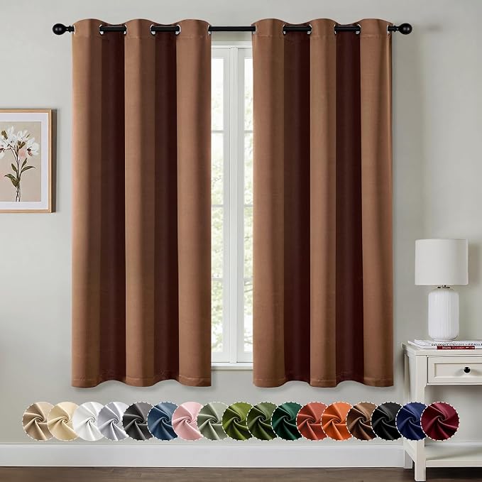 MIULEE Blackout Curtains for Bedroom Living Room 63 Inches Long 2 Panels by MIULEE
