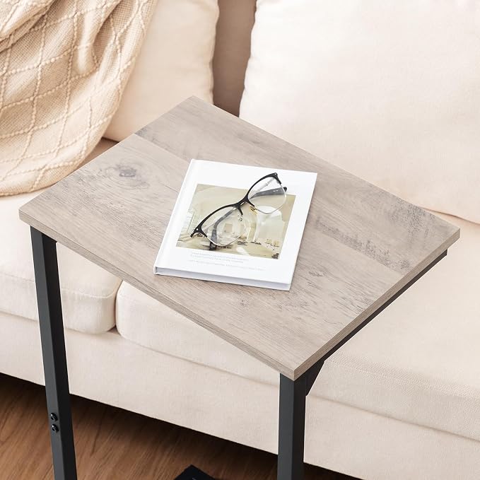 AMHANCIBLE C Shaped End Tables Set of 2, Couch Side Tables that Slide Under Sofa - Image 7