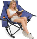 Suteck Oversized Rocking Camping Chair, Thick Padded Folding Rocking Chair by Suteck