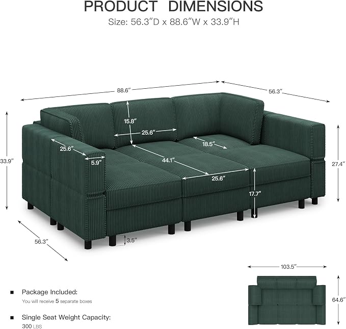 Belffin Modular Sectional Sofa - Image 2