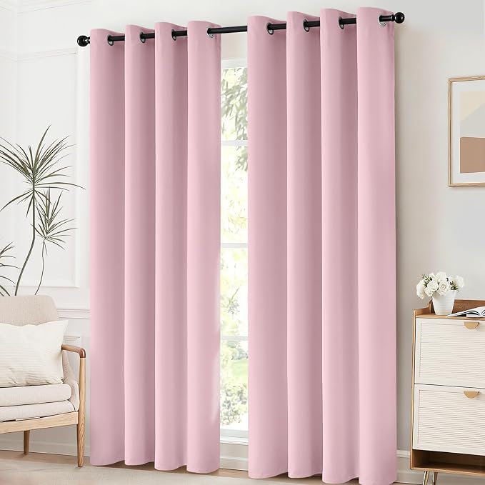 Yakamok Blackout Curtains Room Darkening Thermal Insulated Window Panels - Image 2