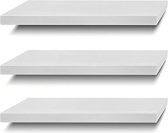 SAUMONIERES Floating Shelves Wall Shelf Solid Wood by Saumonieres