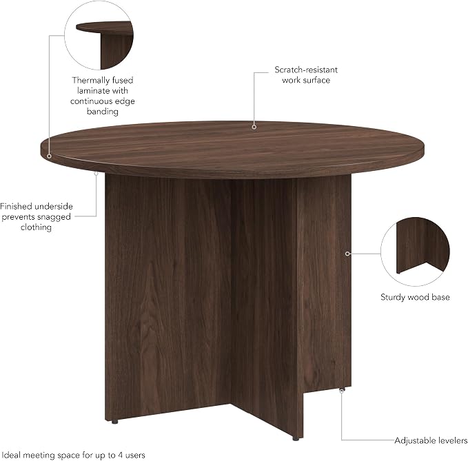 Bush Business Furniture 42-inch Round Conference Table - Image 6