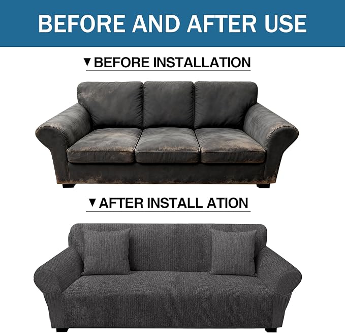 Sofa Slipcover with 2 Pillow Cover - Image 8