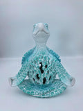 VVGIFTS Sea Turtle Meditation Yoga Decor, Garden Figurine Meditating Coastal by Qifuyeah