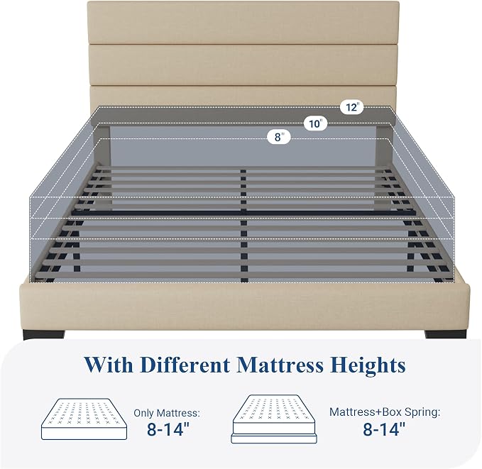 Allewie Full Size Platform Bed Frame - Image 7
