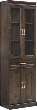Crosley Furniture Stanton Glass Door Pantry Storage Cabinet by CrosleyFurniture