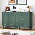 ORRD Fluted Storage Cabinet, Modern Credenza Wooden Accent Sideboard Buffet by ORRD