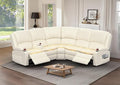 Yolsali Manual Reclining Sectional Sofa Set, 5 Seats Soft Leather Recliner by SavortheHappyMoments