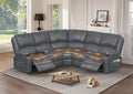 Yolsali Manual Reclining Sectional Sofa Set, 5 Seats Soft Dutch Velvet Recliner by SavortheHappyMoments