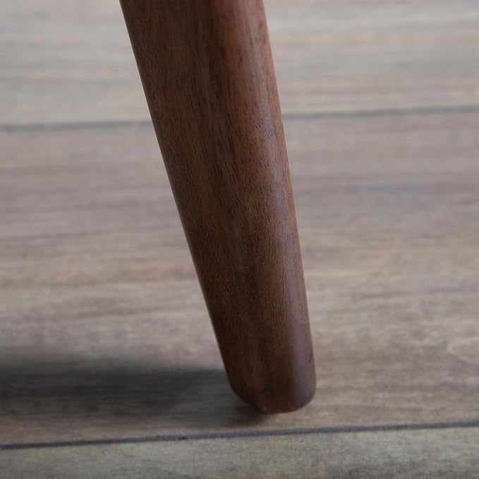 Furniture of America Callum Mid-Century Modern Solid Wood 2 Piece Brown Round - Image 22