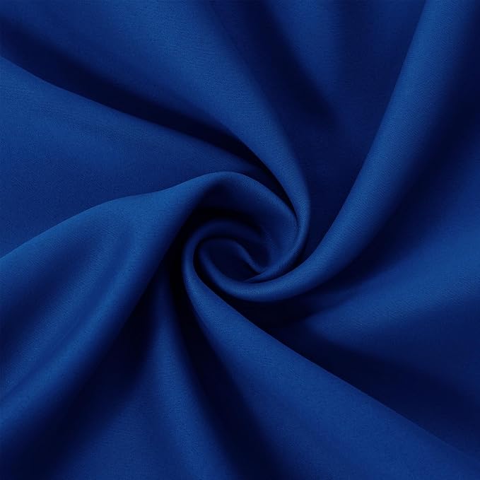 LEMOMO Blackout Curtains 40 x 63 inch/Royal Blue Curtains Set of 2 - Image 6
