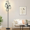 Dimmable Floor Lamp, 3x800LM LED Bulbs Included, Farmhouse Industrial Floor by Nintiue