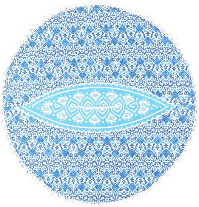 Mandala Floor Pillow Cover Meditation Cushion Seating Throw Hippie Round - Image 8