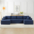 125" Modular Sectional Sleeper Sofa, Boneless Cloud Couch by HANXIN