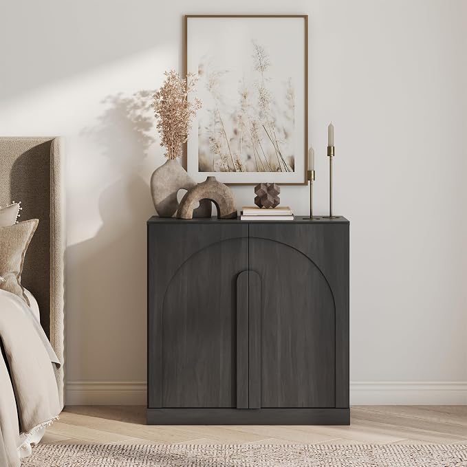 BELLEZE Bijou 31.5" Modern Wood Storage Cabinet - Image 6