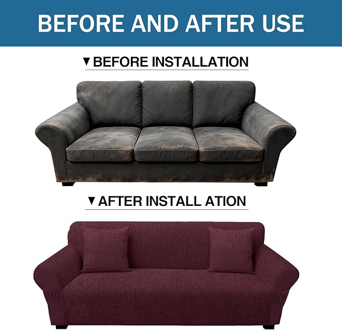 Sofa Slipcover with 2 Pillow Cover - Image 8