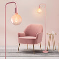 ONEWISH Pink Floor Lamp for Bedroom, Cute Standing Lamp by onewish
