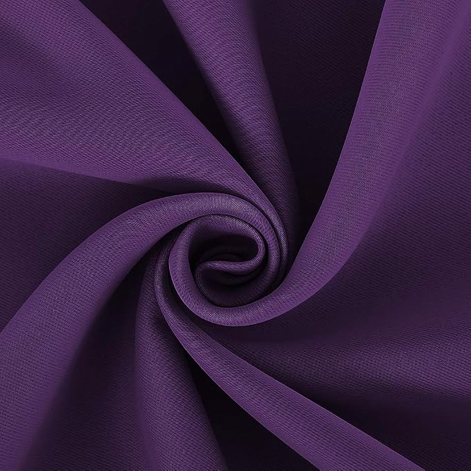 NICETOWN Blackout Window Curtains 80 inch Long, 2 Panels, 34 inch, Royal Purple - Image 6