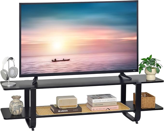 Bamboo TV Stand for TVs up to 65", Accent Entertainment Center - Image 9