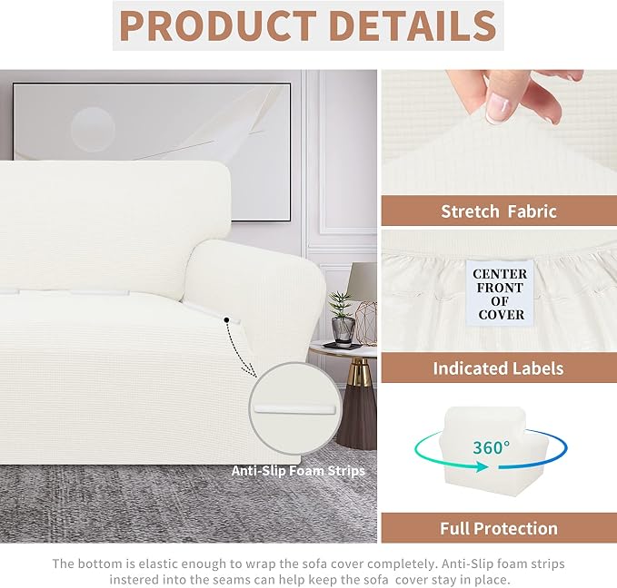 Easy-Going 100% Waterproof Oversized Chair Couch Cover, Dual Waterproof Sofa - Image 4