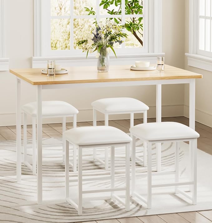 VECELO Kitchen Table and Chairs - Image 3