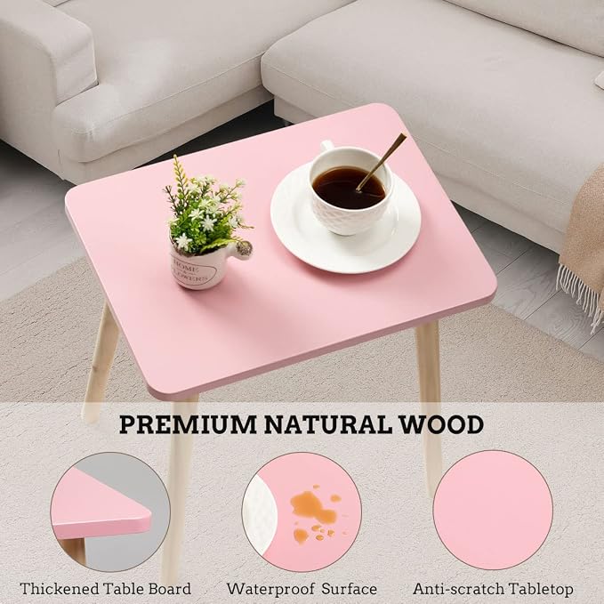 FORAOFUR Small Accent Table, Modern Mini Coffee Table - Image 4