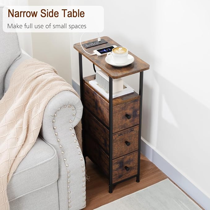 LOAKEKEL Narrow End Table Living Room - Image 4