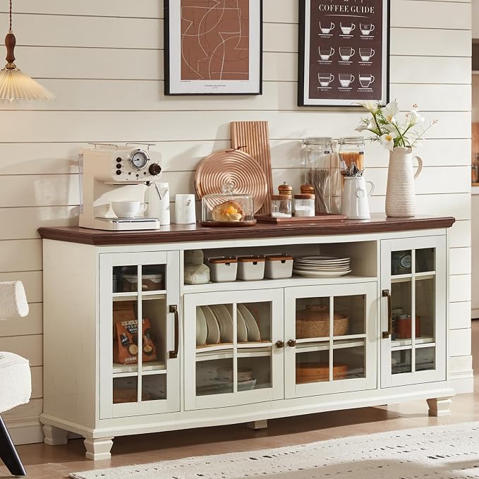 SAVOR LIFE Large Sideboard Buffet Cabinet - Image 8