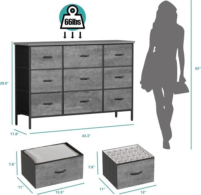 VASICAR Dresser for Bedroom - Image 3