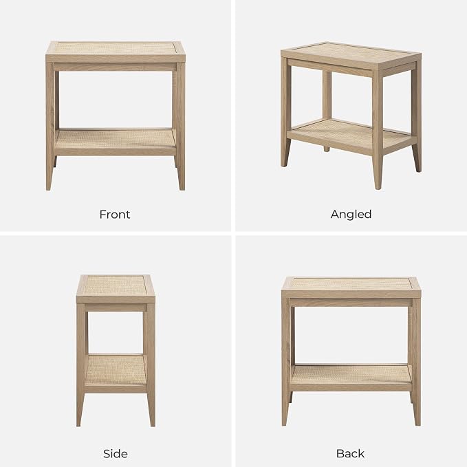 SICOTAS Rattan Nightstands Set of 2 - Image 7