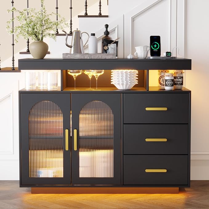 HNEBC LED Sideboard Buffet - Image 3