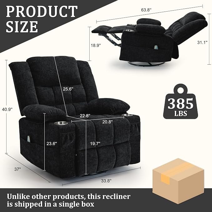 Korser Adult 360° Rotating Recliner - Image 2