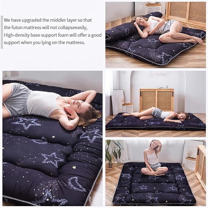 MAXYOYO Japanese Futon Mattress Floor Mattress Sleeping Pad Foldable Bed Roll - Image 7