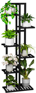 ROMGUAR CRAFT 6 Tier Bamboo Plant Stand Indoor, Wood Tall Flower Holder Corner by ROMGUAR+CRAFT