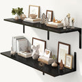 Fun Memories Floating Shelves for Wall, 12 Inch Deep Floating Shelves Set of 2 by FunMemories